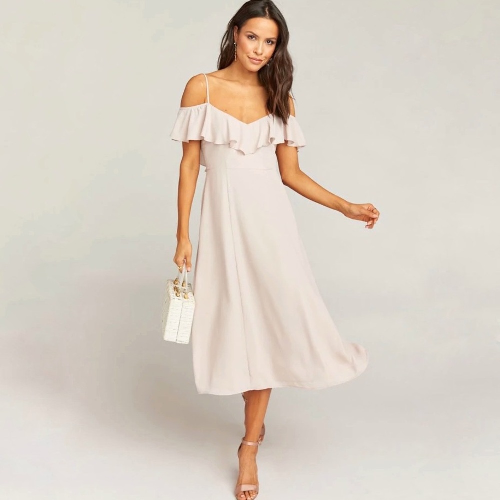 Show Me‎ Your Mumu | Camilla Ruffle Midi Dress Size M